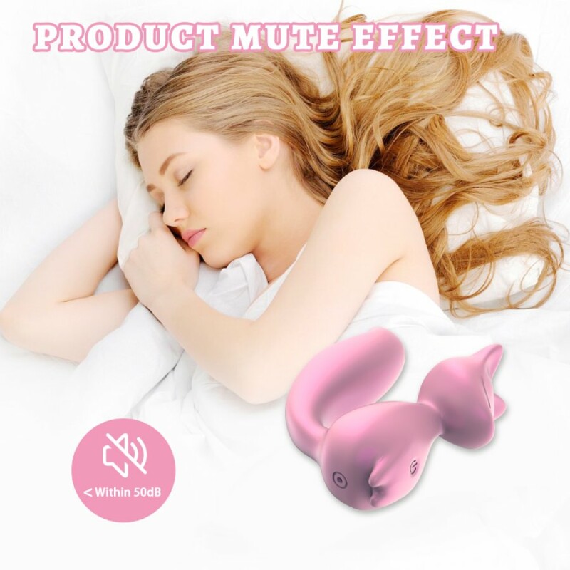 Мінівібратор для клітора Every Night Toys Doris у формі лисички, світло-рожевий, 8 х 3.5 см - Зображення 3