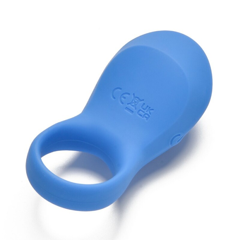 Ерекційне віброкільце Sweet Em Vibe Ring з пультом, синє, 8.5 х 4.5 см - Зображення 4