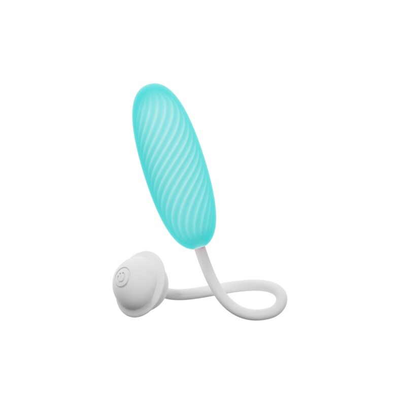 Віброяйце з додатком Univibe Marshmallow Bliss Egg блакитне, 14.7 х 3.8 см - Зображення 4