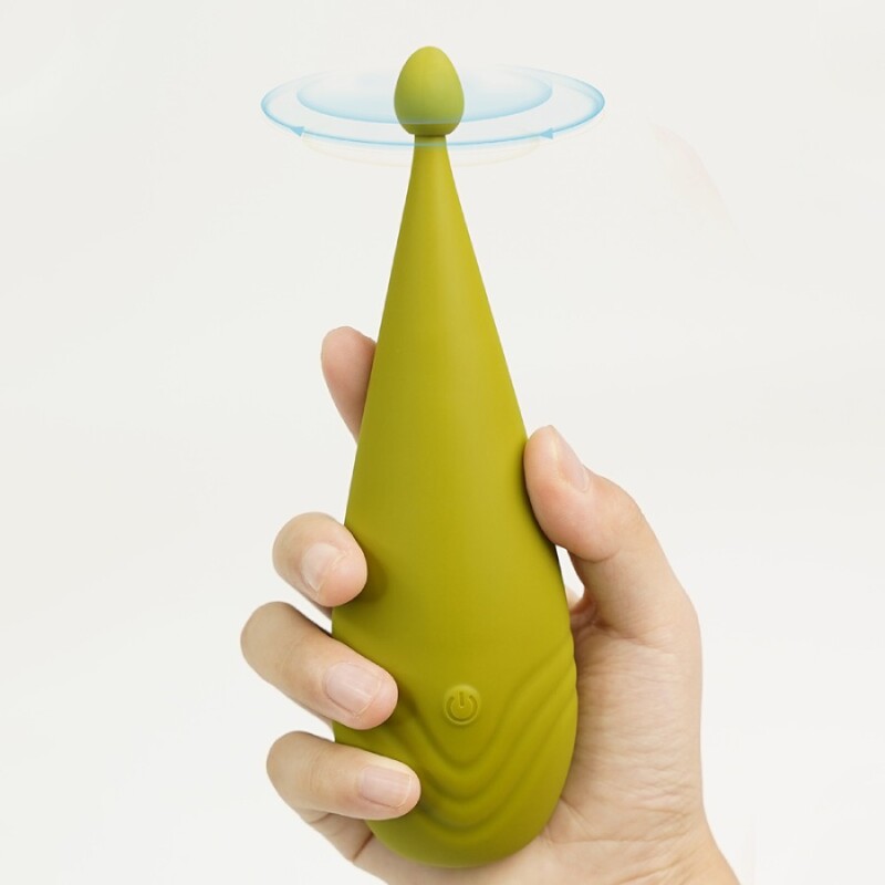 Вібратор Sweet Em Quad Touch з трьома насадками, зелений, 16 х 4.1 см - Изображение 5