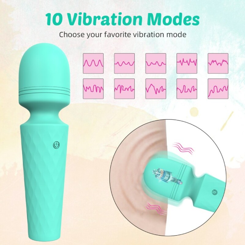 Мінівібратор-мікрофон Every Night Toys Sharon бірюзовий, 11 х 2.9 см - Зображення 5