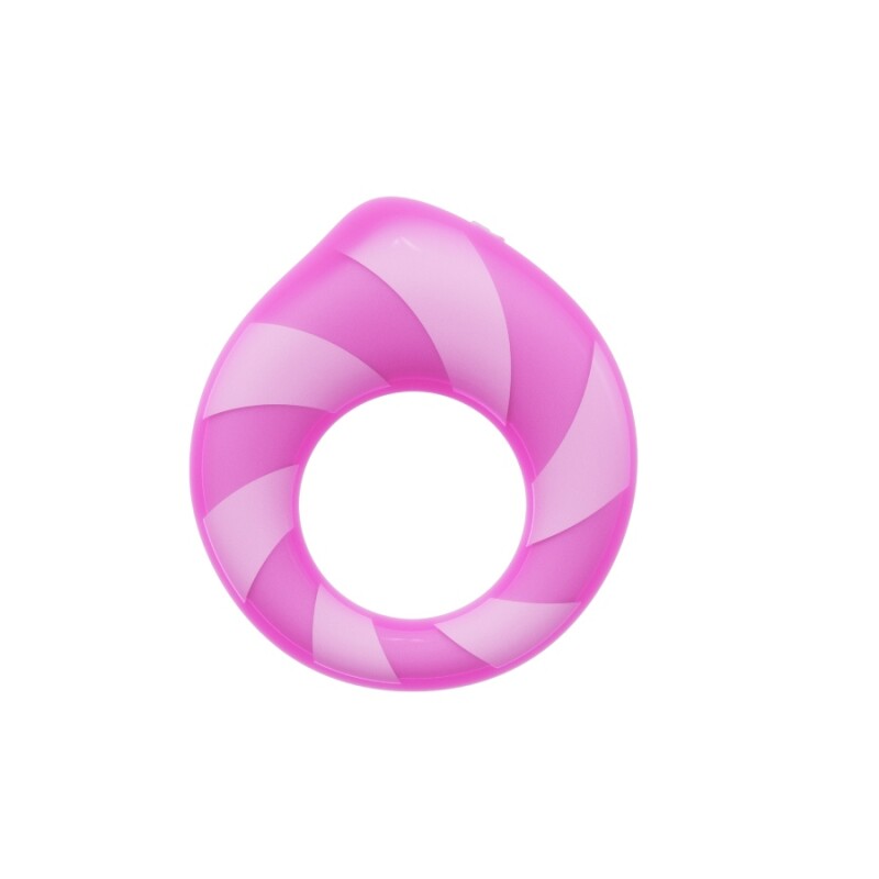 Ерекційне віброкільце з додатком Univibe Marshmallow Sense Ring рожеве, 7.4 х 6.7 см - Зображення 3
