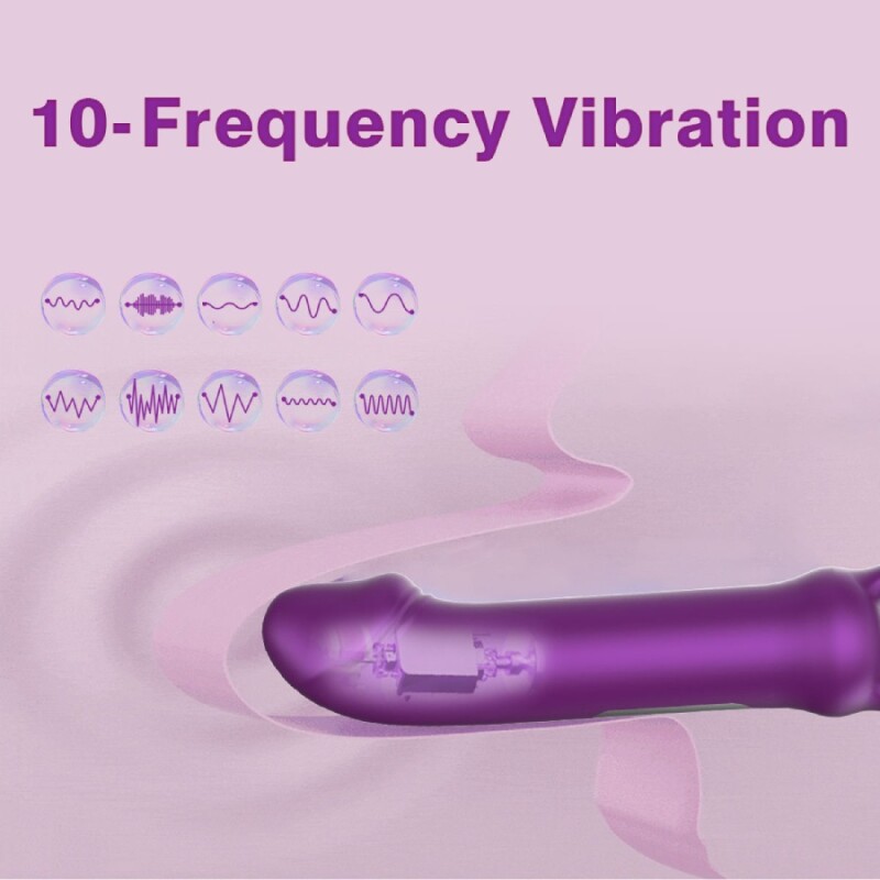 Мінівібратор Every Night Toys Grace з кільцем, фіолетовий, 14.5 х 2.8 см - Зображення 6