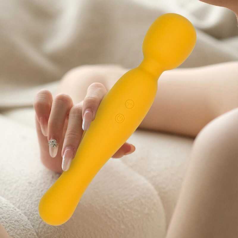 Вібратор-мікрофон Sweet Em Soft Touch Wand жовтий, 22.2 х 4.5 см - Зображення 4