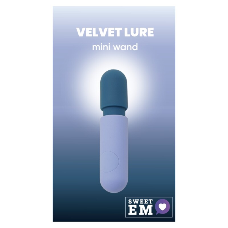 Мінівібратор-мікрофон Sweet Em Mini Wand синій, 11.8 х 2.6 см