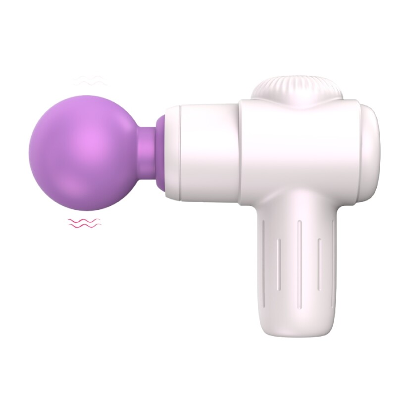 Мінімасажер Every Night Toys Candice у вигляді пістолета, біло-фіолетовий, 10.5 х 7.8 см