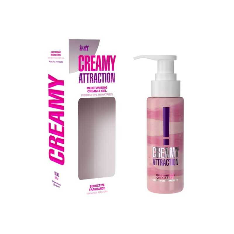 Крем-гель для тіла зі спокусливим ароматом Intt Creamy Attraction для поцілунків, 100 мл - Зображення 5