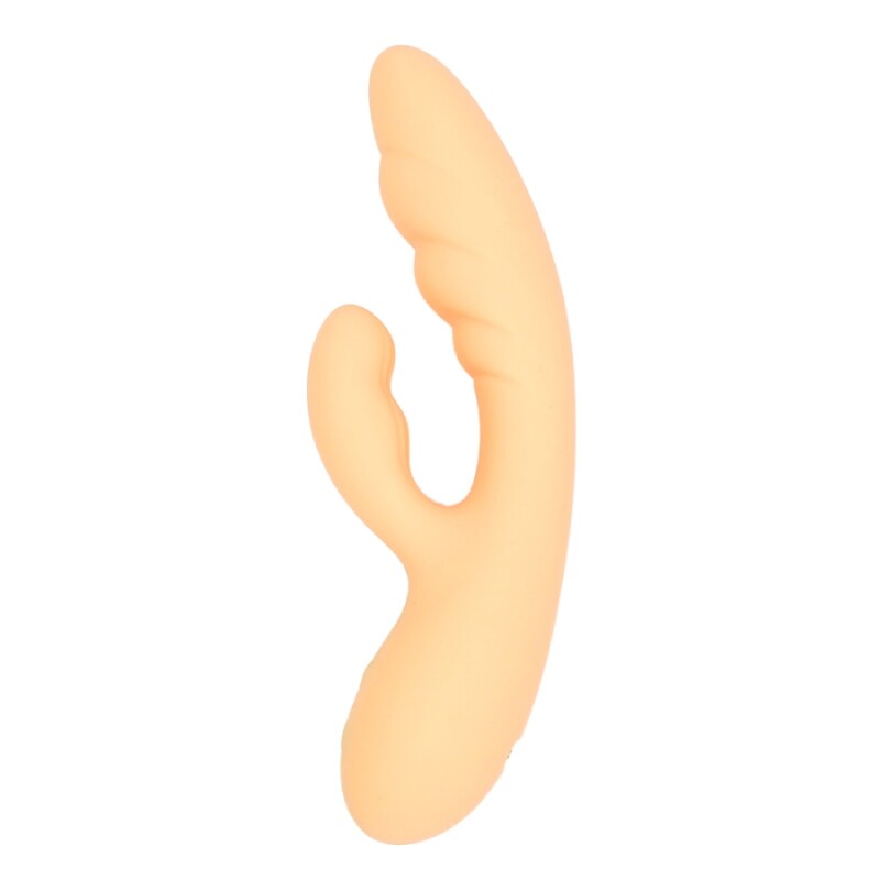 Вібратор-кролик Sweet Em Flexi Bunny Vibrator бежевий, 19.8 х 4 см - Изображение 1