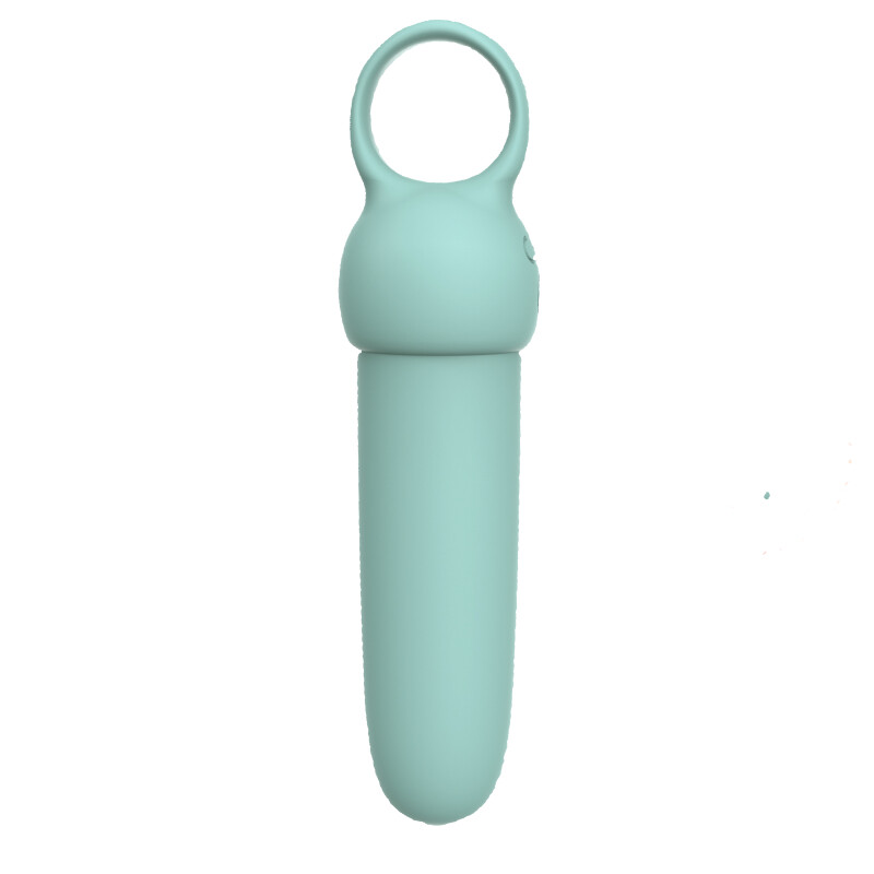 Мінівібратор Every Night Toys Elliot з кільцем, світло-бірюзовий, 11.5 х 2.8 см