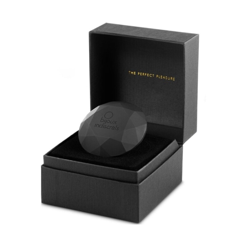 Вібратор для клітора Bijoux Indiscrets Diamond у вигляді діаманта, чорний, 6.5 см - Зображення 1