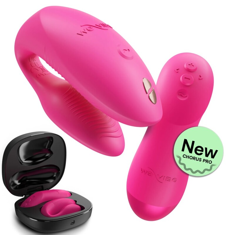 Вібратор для пар We-Vibe Chorus Pro з пультом і додатком, рожевий, 8 см - Изображение 2