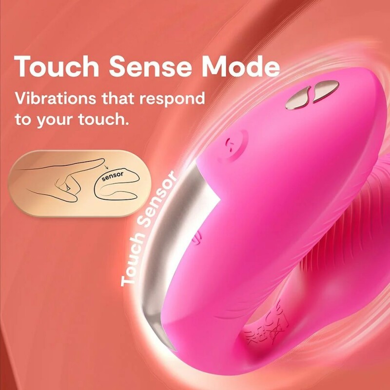 Вібратор для пар We-Vibe Chorus Pro з пультом і додатком, рожевий, 8 см - Изображение 9