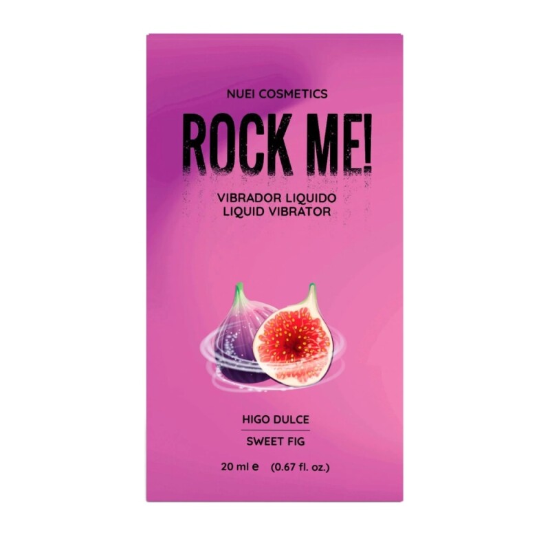Рідкий вібратор NUEI Rock Me з ароматом солодкого інжиру, 20 мл - Изображение 1