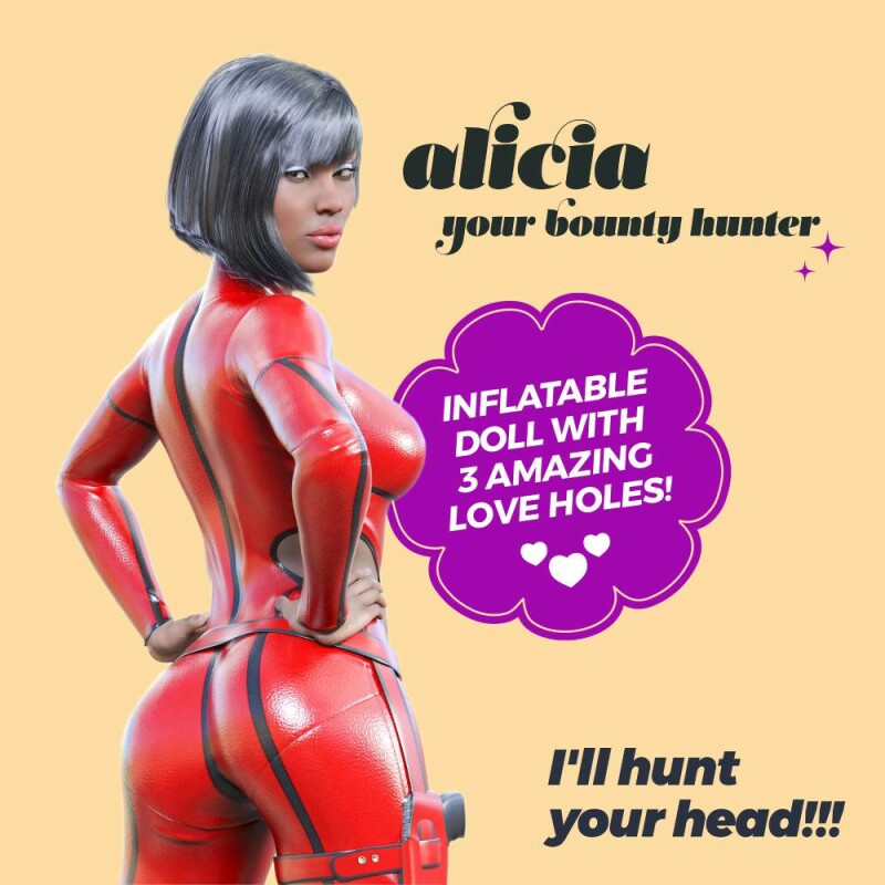 Секс-лялька Crushious Alicia з 3 отворами, бежева, 155 см - Изображение 1