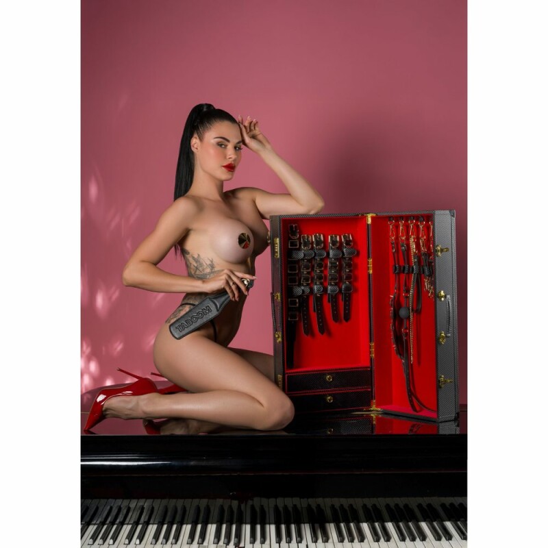 Набір для БДСМ Taboom Desires Masterpiece Case чорний, 11 предметів - Зображення 4