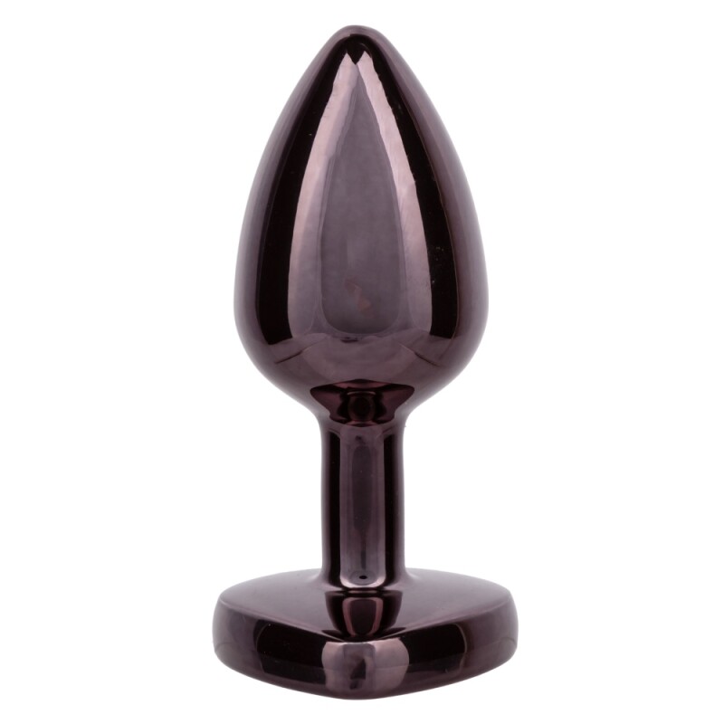 Анальна пробка CalExotics, S, Jewel з каменем, чорна, 6 х 3.3 см - Зображення 3