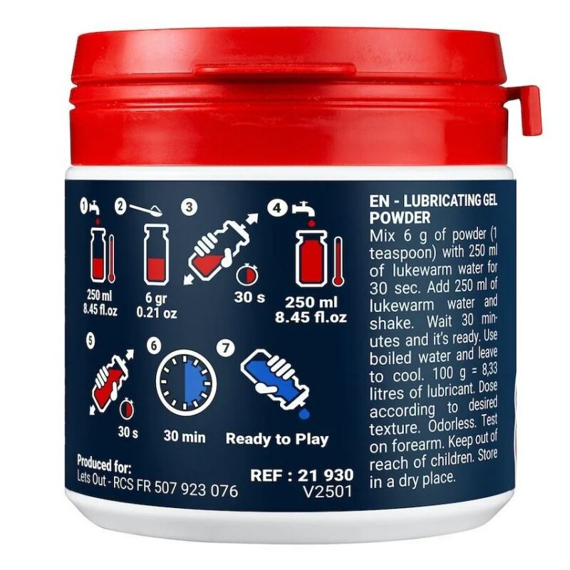 Лубрикант порошковий Fuck &amp; Fist FF Powder для приготування гелю, 100 г - Изображение 2