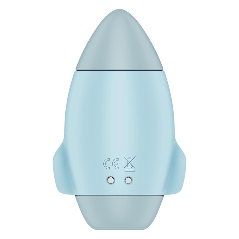 Вібратор Satisfyer Mission Control з вакуумною стимуляцією клітора, блакитний, 10 х 6.6 см - Зображення 5