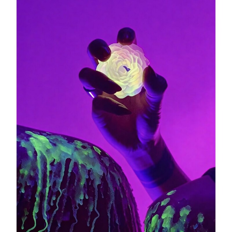 Свічка півонія люмінісцентна GlowKink 65 г, низькотемпературна, L, для БДСМ, різнокольорова - Изображение 6