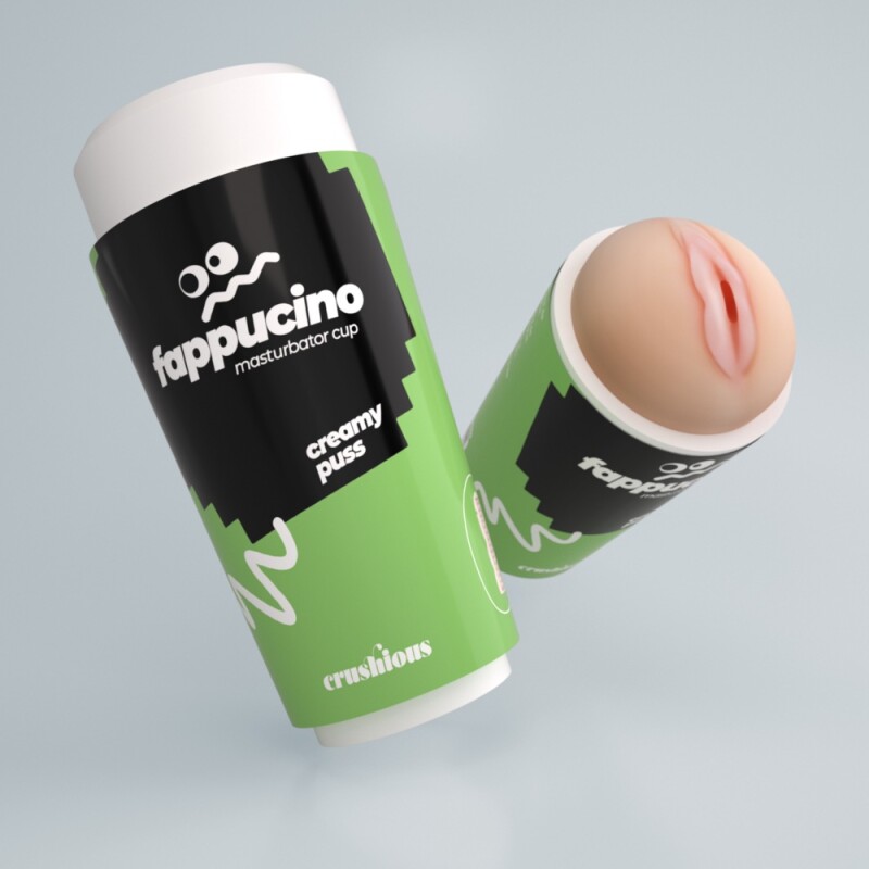 Мастурбатор-вагіна Crushious Fappucino портативний, бежевий, 16 х 7 см - Зображення 2
