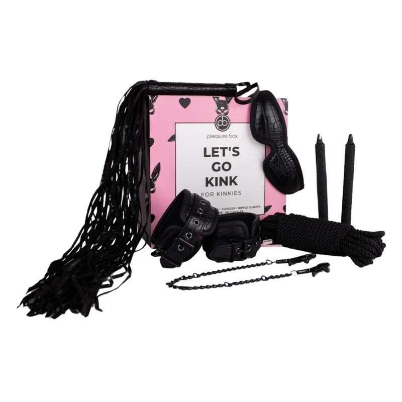 Набір для БДСМ Dream Toys Lets Go Kink чорний, 7 предметів