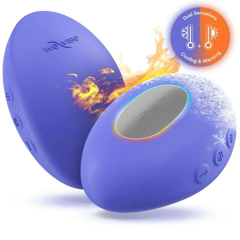 Вібратор для клітора We-Vibe Temp з функцією нагрівання та охолодження, синій, 9.7 см - Зображення 2