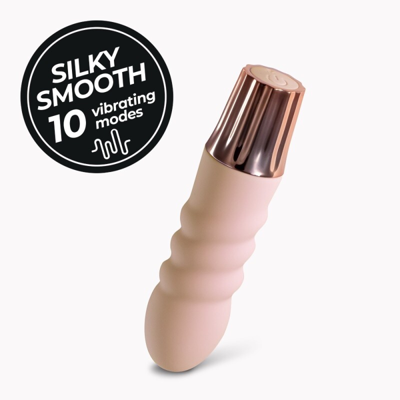 Мінівібратор Crushious Mellow Bubbles 10 режимів вібрації, рожевий, 11 х 2.8 см - Изображение 1