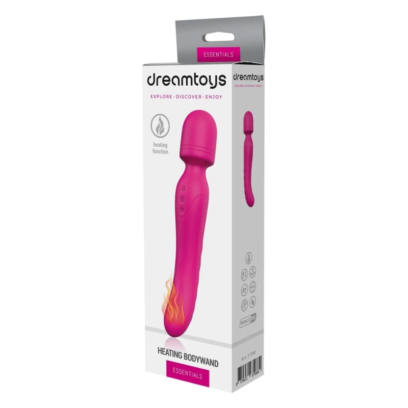 Вібратор-мікрофон Dream Toys Heating Bodywand з підігрівом, рожевий, 23 × 3.6 см - Зображення 1