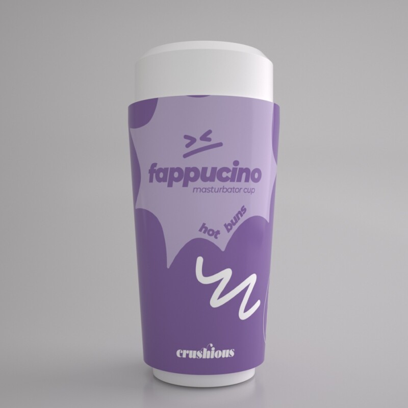 Мастурбатор-анус Crushious Fappucino портативний, бежевий, 16 х 7 см - Изображение 2