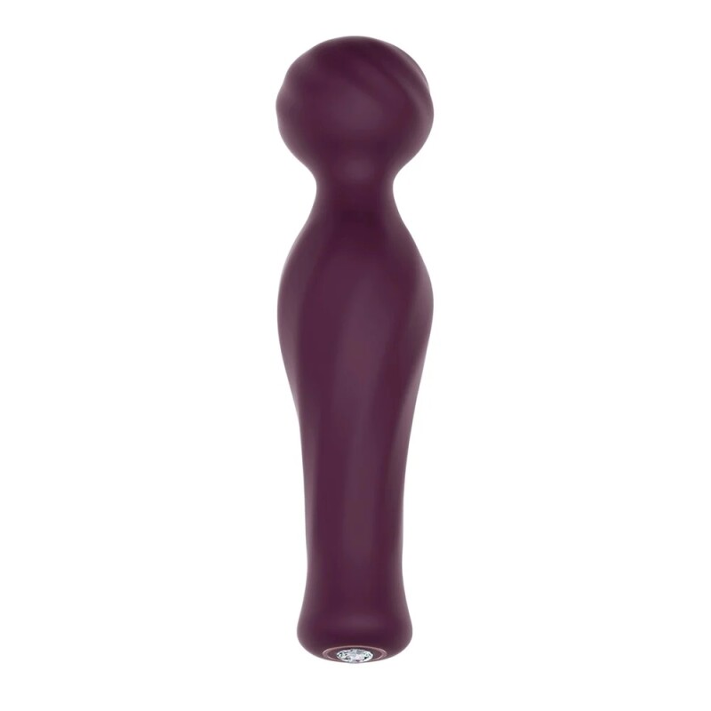 Вібратор-мікрофон Dream Toys Magic Wand зі стразами, бордовий, 16.5 х 4 см - Зображення 2
