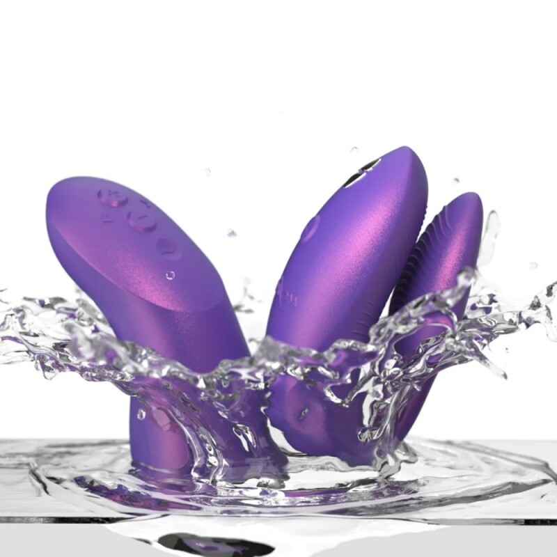 Вібратор для пар We-Vibe Chorus Pro з пультом і додатком, фіолетовий, 8 см - Изображение 5
