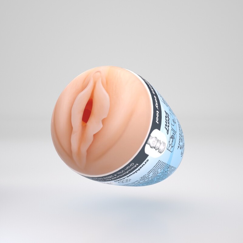 Мастурбатор-яйце Crushious Ezy Egg the Lover вагіна, бежевий, 8.7 х 5.6 см - Изображение 4