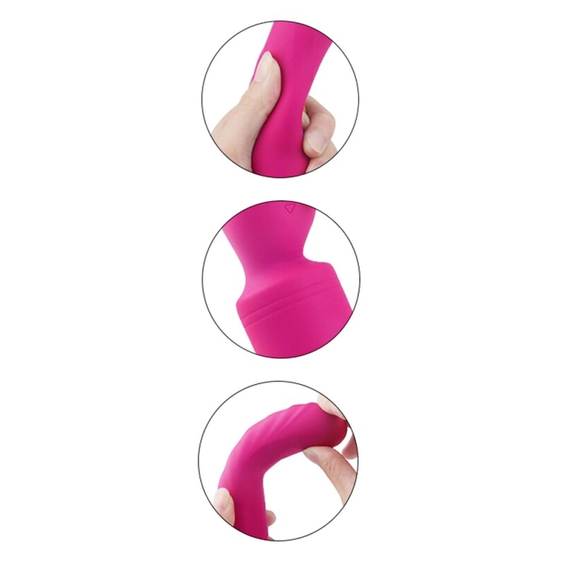 Вібратор-мікрофон Dream Toys Heating Bodywand з підігрівом, рожевий, 23 × 3.6 см - Зображення 3