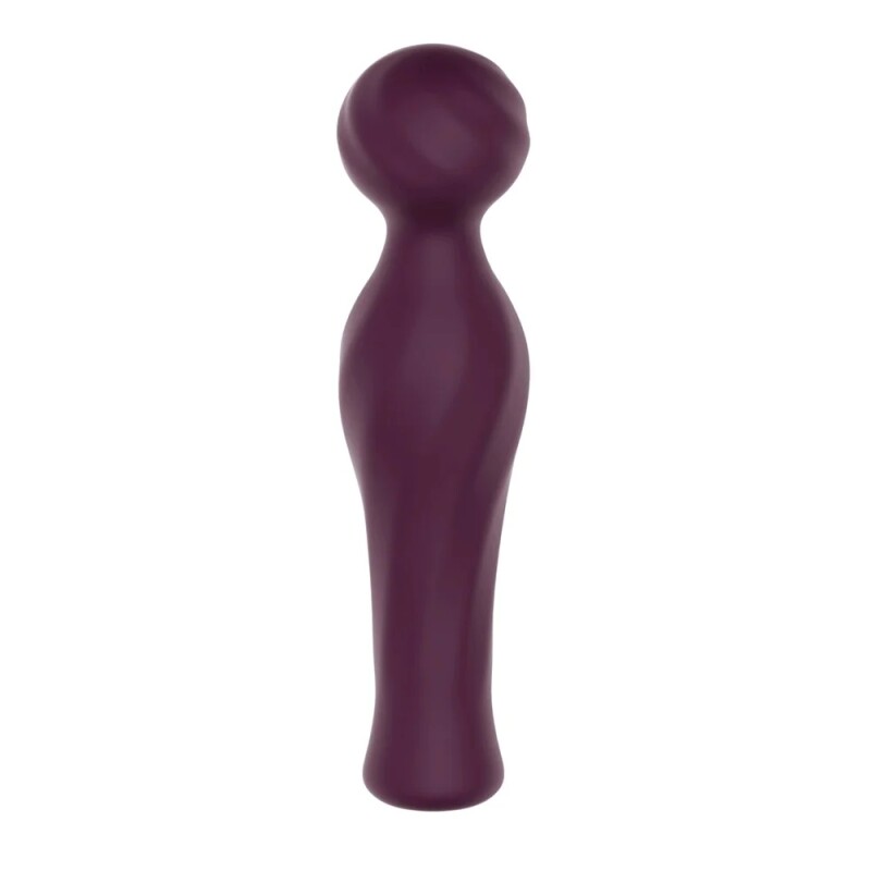 Вібратор-мікрофон Dream Toys Magic Wand зі стразами, бордовий, 16.5 х 4 см - Зображення 3