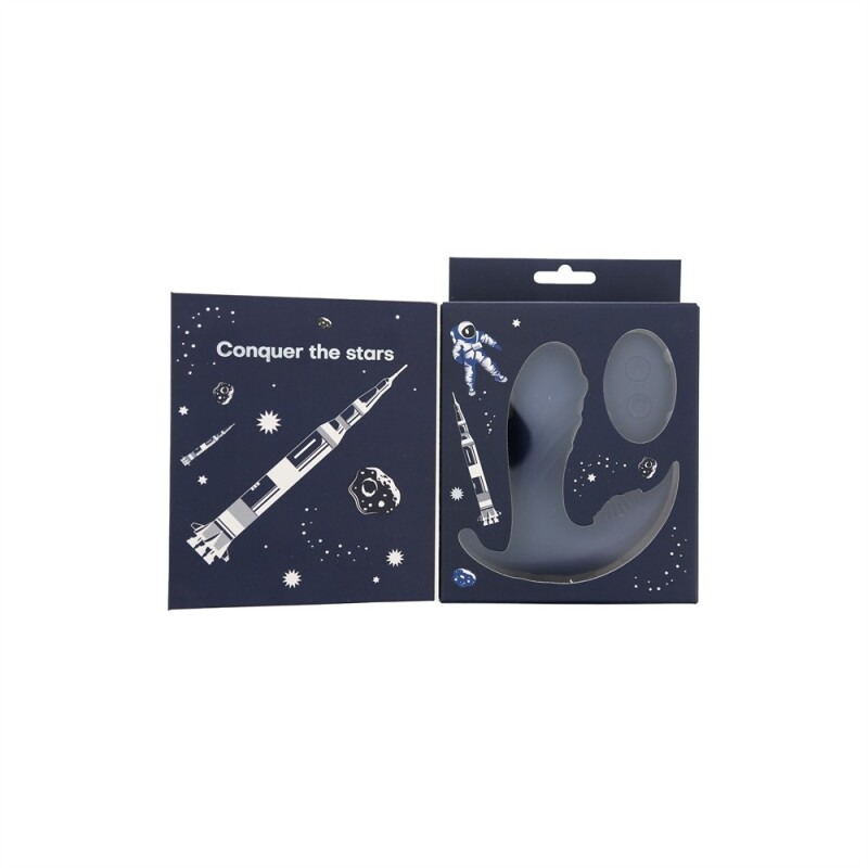 Вібромасажер простати Dream Toys Atomic з пультом, синій, 12.5 х 4 см - Зображення 3