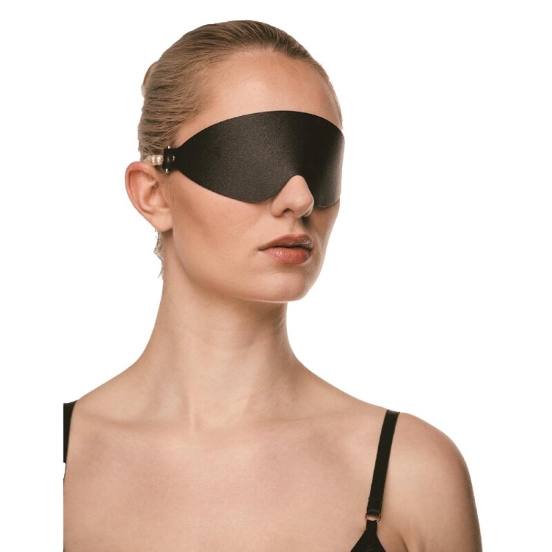 Маска BDSM Guilty Pleasure Boudoir Pearl з перлами, чорна - Изображение 4