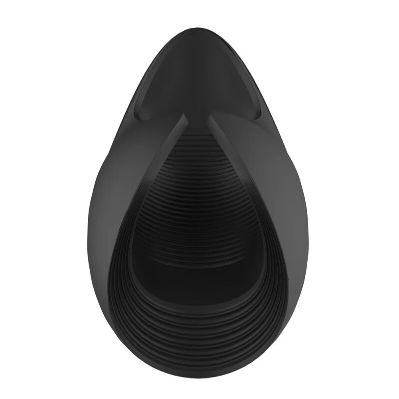 Мастурбатор відкритий Dream Toys Essentials з вібрацією, чорний, 13 х 5 см - Изображение 4