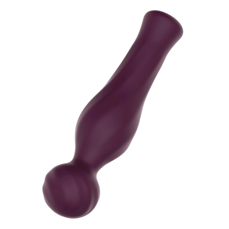 Вібратор-мікрофон Dream Toys Magic Wand зі стразами, бордовий, 16.5 х 4 см - Зображення 5