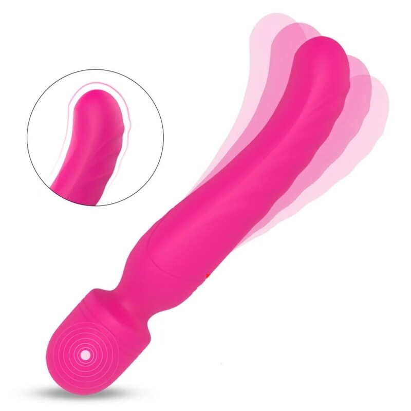 Вібратор-мікрофон Dream Toys Heating Bodywand з підігрівом, рожевий, 23 × 3.6 см - Зображення 4