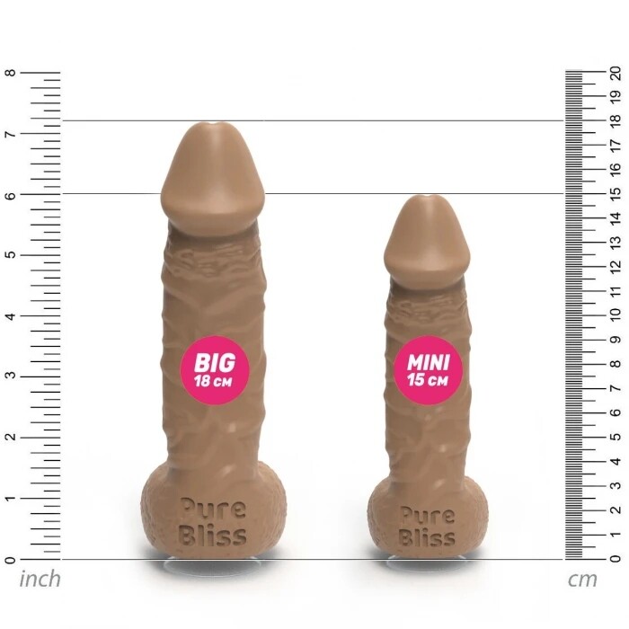 Мило у формі пеніса Pure Bliss Big на присосці, коричневе, 18 х 4.2 см - Зображення 5