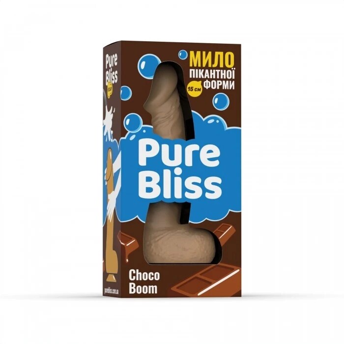 Мило у формі пеніса Pure Bliss Choco Boom з ароматом шоколаду, коричневе, 15 х 3.4 см - Зображення 6
