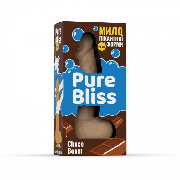 Мило у формі пеніса Pure Bliss Choco Boom з ароматом шоколаду, коричневе, 18 × 4.2 см - Зображення 6