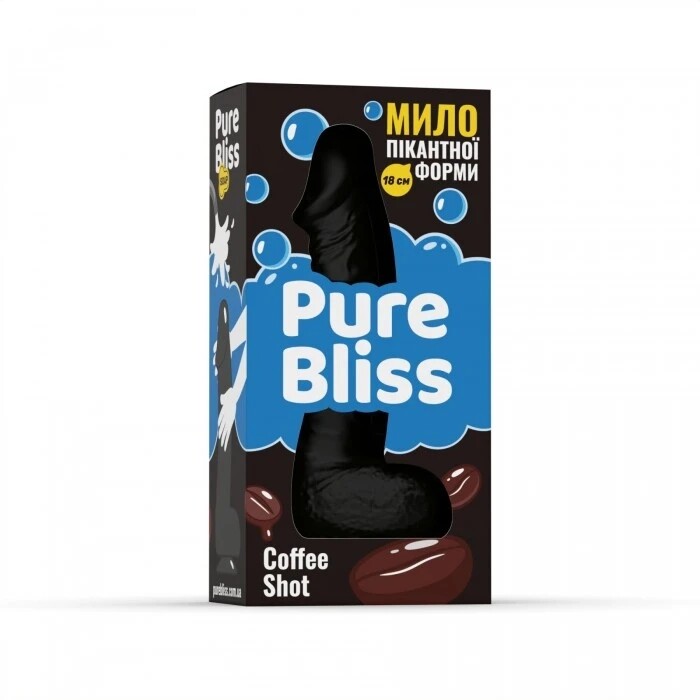 Мило у формі пеніса Pure Bliss Coffee Shot з ароматом кави, чорне, 18 × 4.2 см - Зображення 6