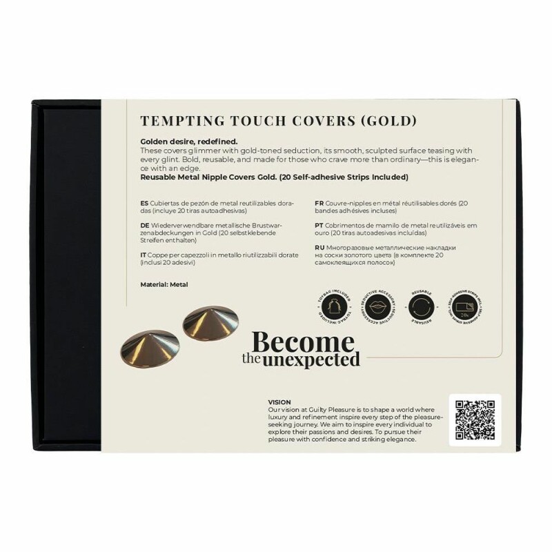 Пестиси металеві Guilty Pleasure Tempting Touch, золоті, One Size - Зображення 7
