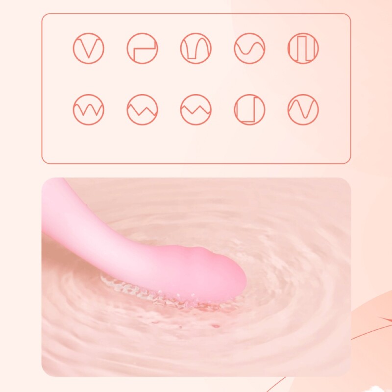 Вібратор для точки G BeYourLover Cloud IPO, рожевий, 15.3 х 3.6 см - Изображение 6