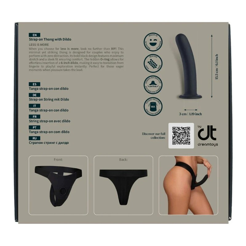 Страпон на трусиках Dream Toys Bold, чорний, 12.7 х 3 см - Изображение 8