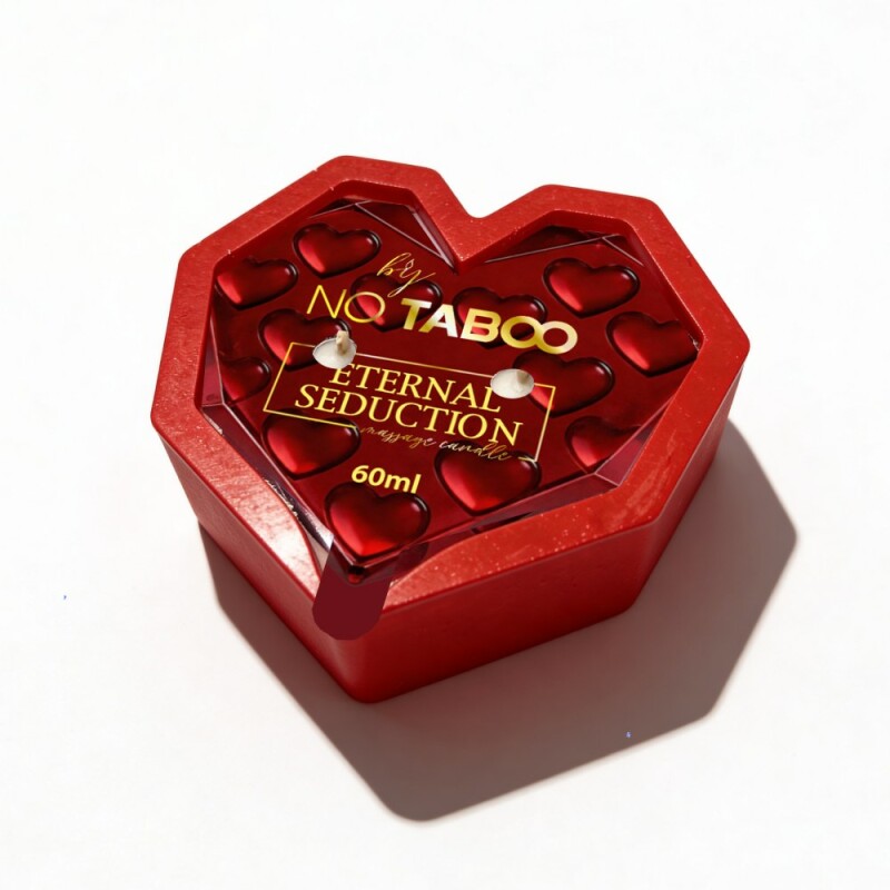 Масажна свічка у формі серця, 60 мл, NO TABOO Eternal Seduction квіти + фрукти + сандал