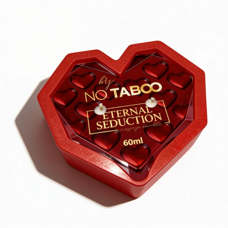 Масажна свічка у формі серця, 60 мл, NO TABOO Eternal Seduction квіти + фрукти + сандал - Зображення 9