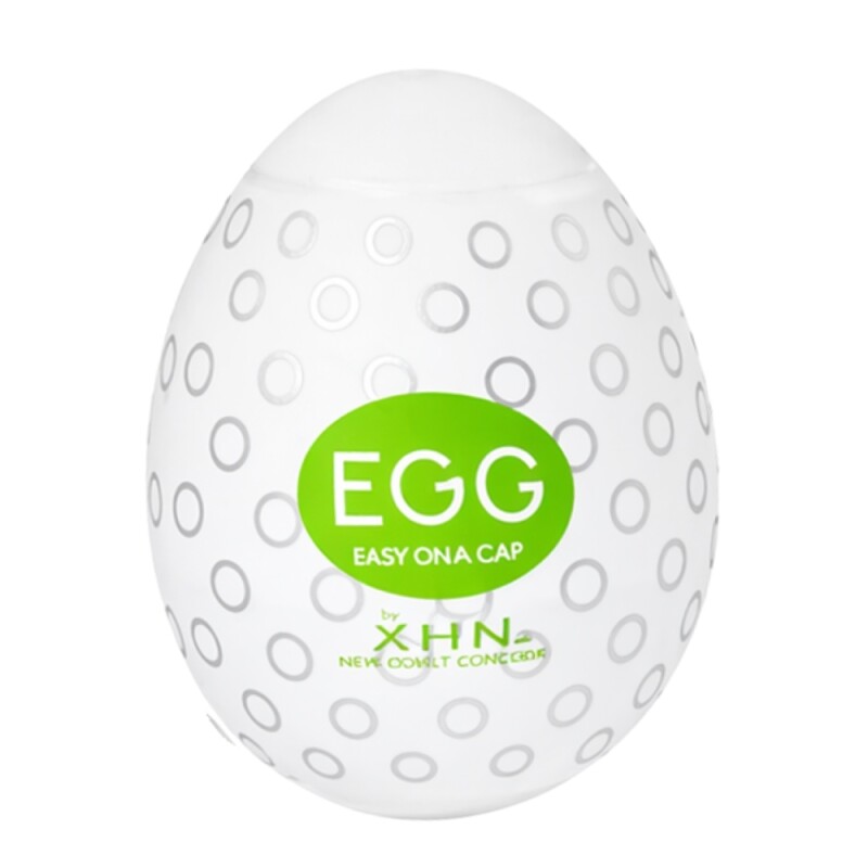 Мастурбатор яйце з рельєфом XHN BUMPY Egg Easy Ona-Cap, білий, 6.8 х 5.2 см - Зображення 2
