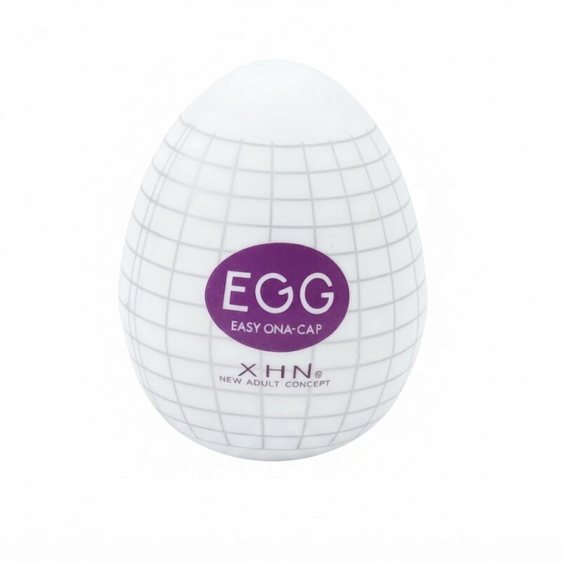 Мастурбатор яйце з рельєфом XHN SPIDER WEB Egg Easy Ona-Cap, білий, 6.8 х 5.2 см - Изображение 5
